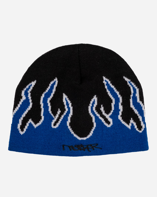 FLAME BEANIE BLUE