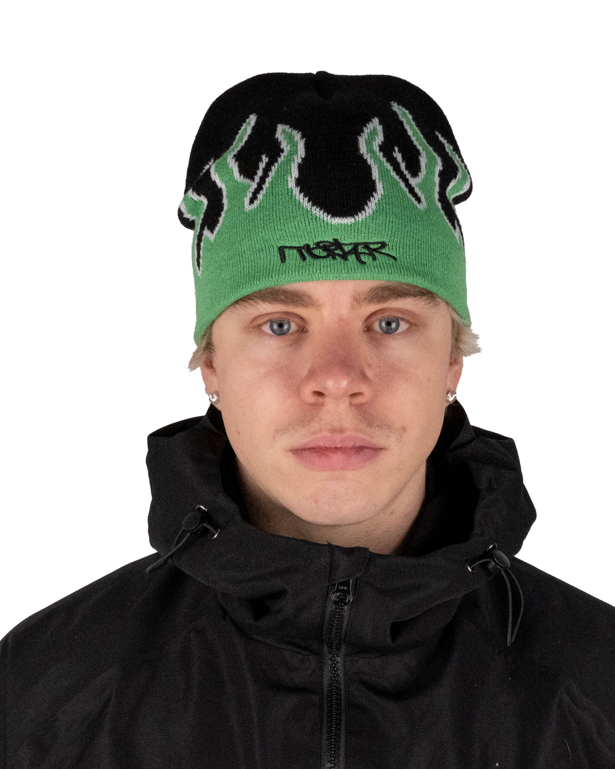 FLAME BEANIE GREEN