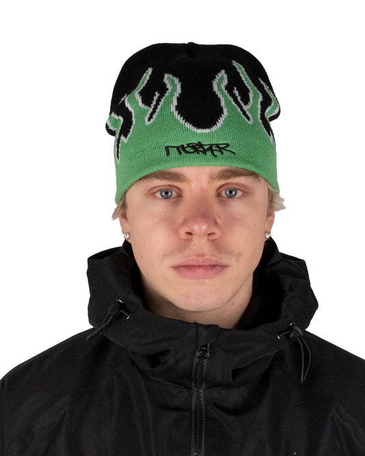 FLAME BEANIE GREEN