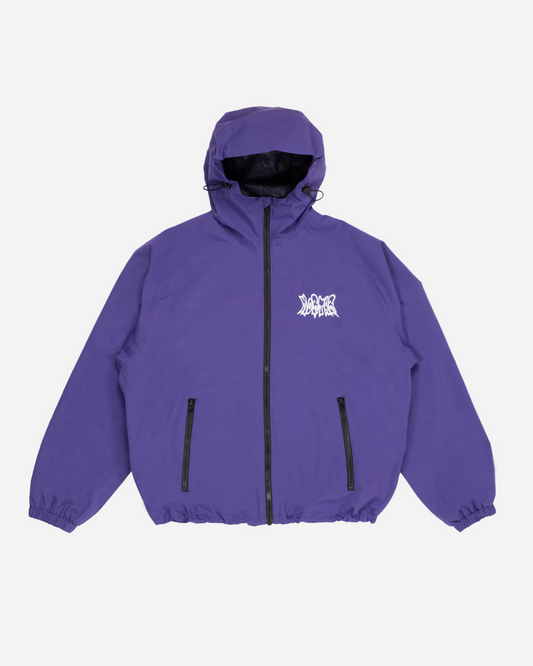 Purple snow jacket front view